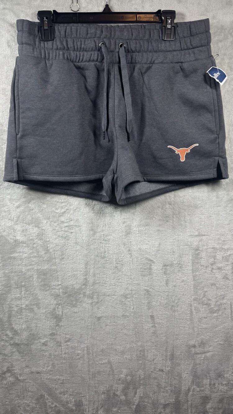 Gameday Couture UT Texas Longhorns NEW Sweat Shorts Womens Large Gray Logo